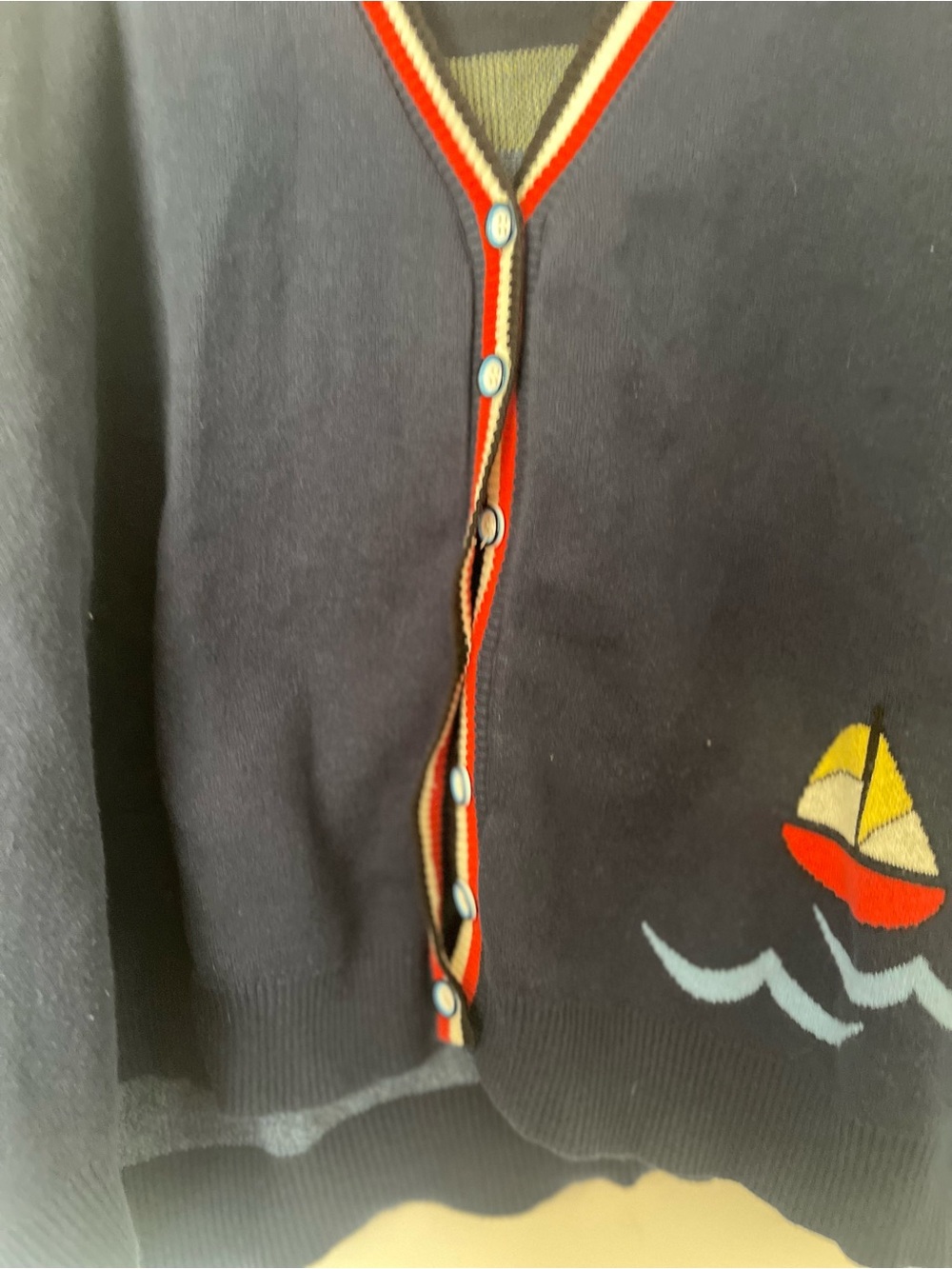 ModCloth Lighthouse Button Down Cardigan - Picture 3 of 4